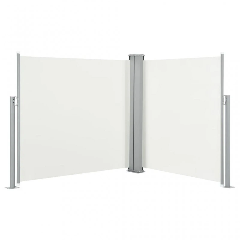 Tenda Da Sole Laterale Retrattile Crema 120x600 Cm 2 Tenda Da Sole Laterale Retrattile Crema 120x600 Cm - immagine 2