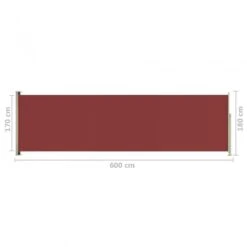 Tenda Da Sole Laterale Retrattile Per Patio 180x600 Cm Rossa 15 Tenda Da Sole Laterale Retrattile Per Patio 180x600 Cm Rossa -Garden Home tenda da sole laterale retrattile per patio 180x600 cm rossa 7