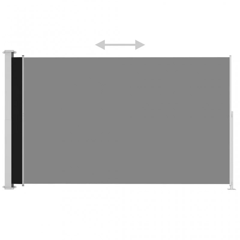 Tenda Laterale Retrattile Per Patio 180x300 Cm Nera 4 Tenda Laterale Retrattile Per Patio 180x300 Cm Nera - immagine 4