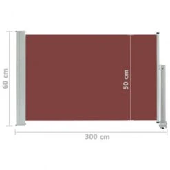 Tenda Laterale Retrattile Per Patio 60x300 Cm Marrone 13 Tenda Laterale Retrattile Per Patio 60x300 Cm Marrone -Garden Home tenda laterale retrattile per patio 60x300 cm marrone 6