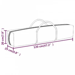 Tenda Per Feste Pieghevole Con Pareti Laterali Crema 3x6 M -Garden Home tenda per feste pieghevole con pareti laterali crema 3x6 m 8