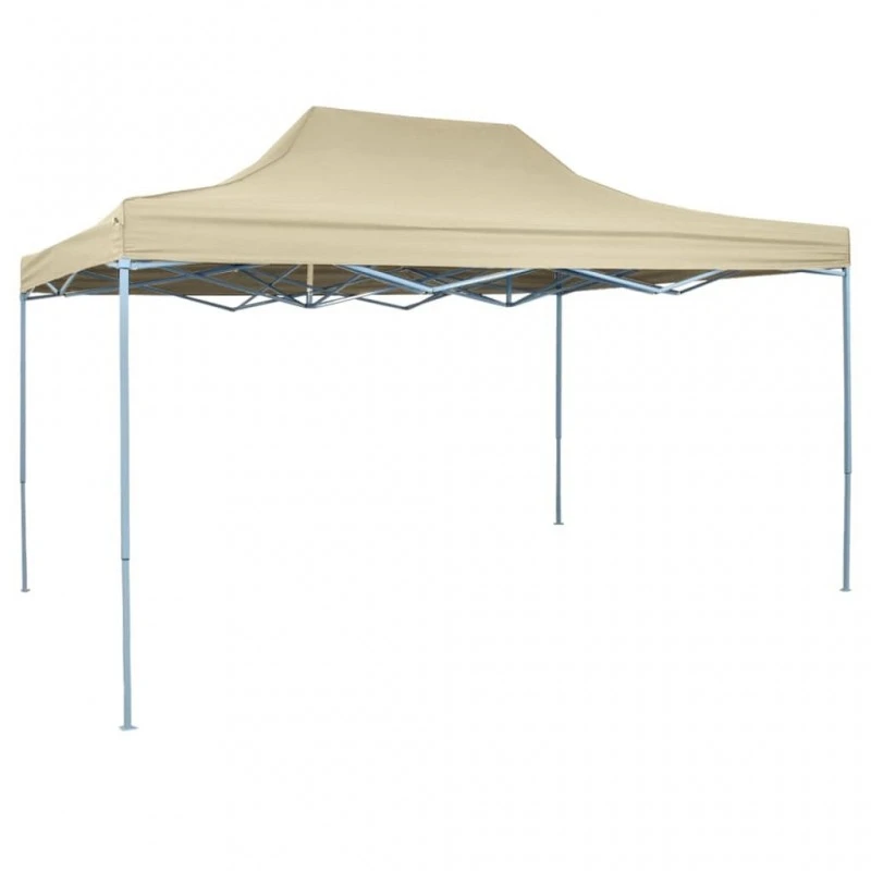 Tenda Pieghevole Pop-Up 3x4,5 M Bianco Crema 1 Tenda Pieghevole Pop-Up 3x4,5 M Bianco Crema