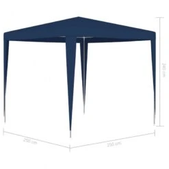 Tendone Per Feste 2,5x2,5 M Blu 13 Tendone Per Feste 2,5x2,5 M Blu -Garden Home tendone per feste 25x25 m blu 6