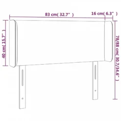 Testiera A LED Grigio Scuro 83x16x78/88 Cm In Velluto 11 Testiera A LED Grigio Scuro 83x16x78/88 Cm In Velluto -Garden Home testiera a led grigio scuro 83x16x78 88 cm in velluto 5