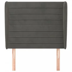 Testiera Ad Orecchio GrigioScuro 103x23x118/128cm In Velluto 10 Testiera Ad Orecchio GrigioScuro 103x23x118/128cm In Velluto -Garden Home testiera ad orecchio grigioscuro 103x23x118 128cm in velluto 2