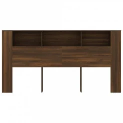 Testiera Con Contenitore Rovere Marrone 200x18,5x104,5 Cm -Garden Home testiera con contenitore rovere marrone 200x185x1045 cm 2