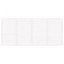 Testiera Da Parete Bianca 206x3x91,5 Cm Legno Massello Di Pino -Garden Home testiera da parete bianca 206x3x915 cm legno massello di pino 3