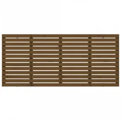 Testiera Da Parete Miele 206x3x91,5cm In Legno Massello Di Pino -Garden Home testiera da parete miele 206x3x915cm in legno massello di pino 3