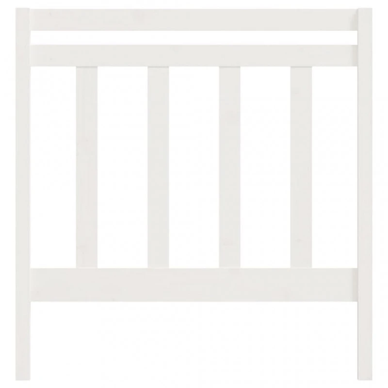 Testiera Per Letto Bianca 95x4x100 Cm In Legno Massello Di Pino 4 Testiera Per Letto Bianca 95x4x100 Cm In Legno Massello Di Pino - immagine 4