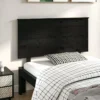 Testiera Per Letto Nera 124x6x82,5 Cm In Legno Massello Di Pino -Garden Home testiera per letto nera 124x6x825 cm in legno massello di pino