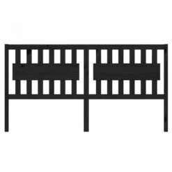 Testiera Per Letto Nera 145,5x4x100cm In Legno Massello Di Pino -Garden Home testiera per letto nera 1455x4x100cm in legno massello di pino 2