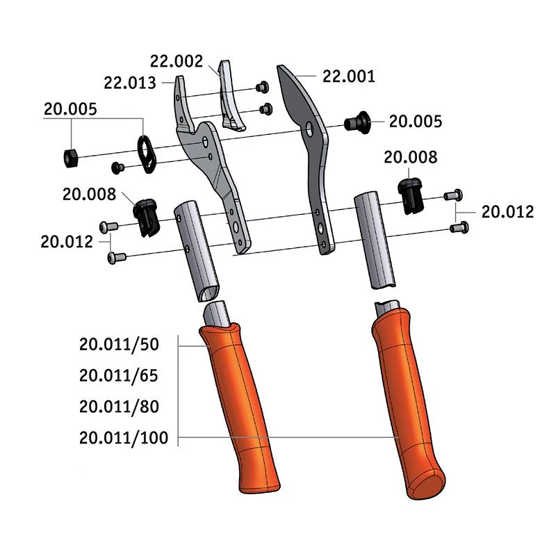 Troncarami 22 Cm. 80 LOWE Prof. 3 Troncarami 22 Cm. 80 LOWE Prof. - immagine 3