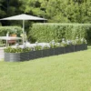 Vaso Giardino Acciaio Verniciato A Polvere 512x80x36 Cm Grigio -Garden Home vaso giardino acciaio verniciato a polvere 512x80x36 cm grigio