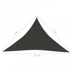 Vela Parasole 160 G/m² Antracite 3x3x4,2 M In HDPE -Garden Home vela parasole 160 g m antracite 3x3x42 m in hdpe 5