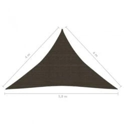 Vela Parasole 160 G/m² Marrone 4x4x5,8 M In HDPE 11 Vela Parasole 160 G/m² Marrone 4x4x5,8 M In HDPE -Garden Home vela parasole 160 g m marrone 4x4x58 m in hdpe 5